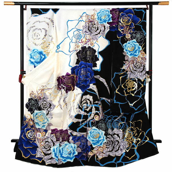 ☆新品未使用☆女性用振袖　正絹　未仕立て　B級品ヤケ有り　蝶・薔薇模様振袖　振袖 楽天市場】【2026年成人式 1月 予約受付中】【レンタル】振袖 27
