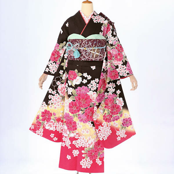 楽天市場】【中古品】仕立て上がり 振袖 「赤ぼかし 天女」貸