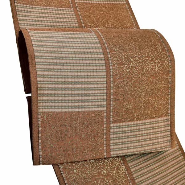 楽天市場】袋帯 カジュアル向け「鶯茶色 霞」日本製 西陣織 西陣織証紙