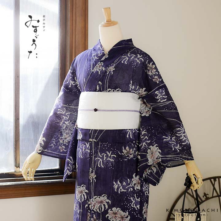 楽天市場】浴衣 レディース ブランド浴衣 単品「みすゞうた 曼珠