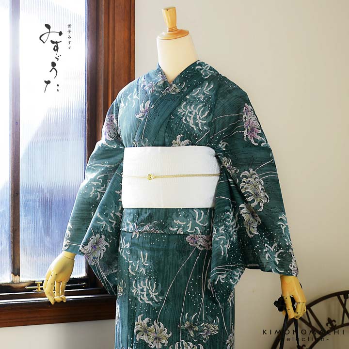 楽天市場】浴衣 レディース ブランド浴衣 単品「みすゞうた 鯨法会 黒