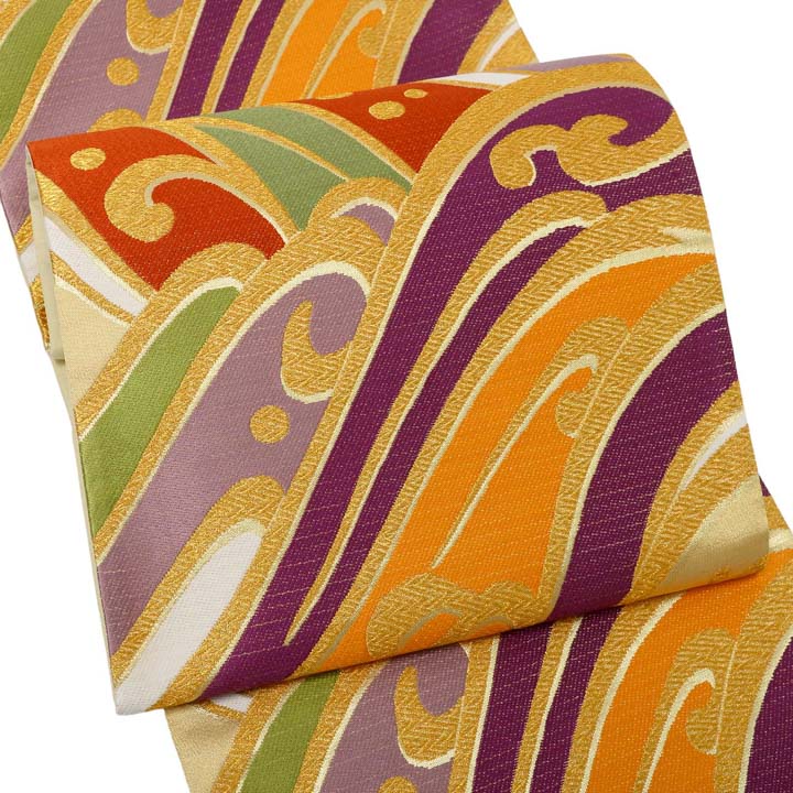 楽天市場】振袖 袋帯 単品「赤地 七宝に梅松」日本製 西陣織 西陣織