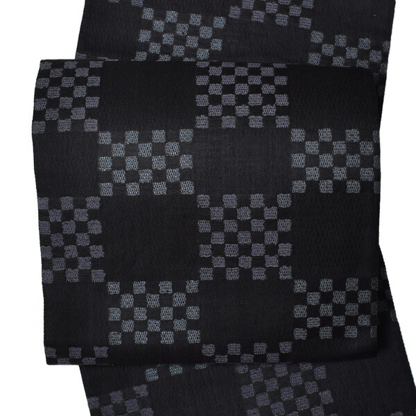 楽天市場】【中古品】仕立て上がり 袋帯 「黒地に柏葉とアラベスク調