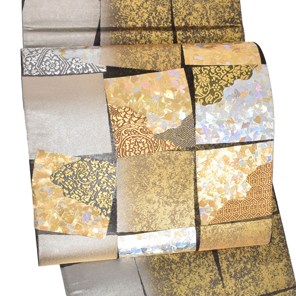 【Prices down2】【新古品】「紺地間道 樹皮 絣」仕立て上がり 袋帯 すくい織 正絹【メール便不可】＜T＞ss2512ofk10 楽天市場】【新古品】「紺地間道 樹皮 絣」仕立て上がり 袋帯 すくい織