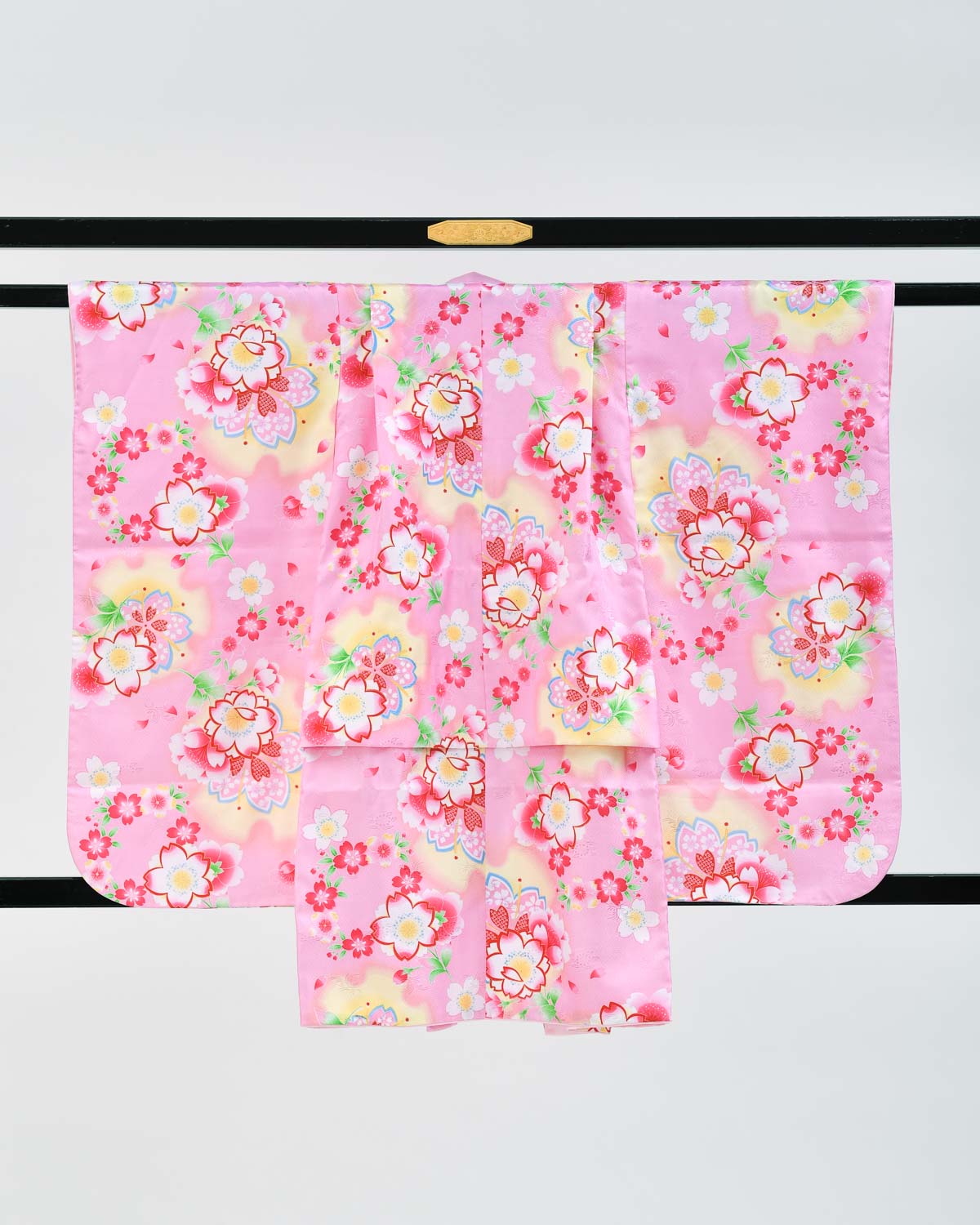 【レンタル】【七五三の7歳着物レンタル】ピンク地の可愛らしいタイプ　品番：7-203_kimono 卒園式