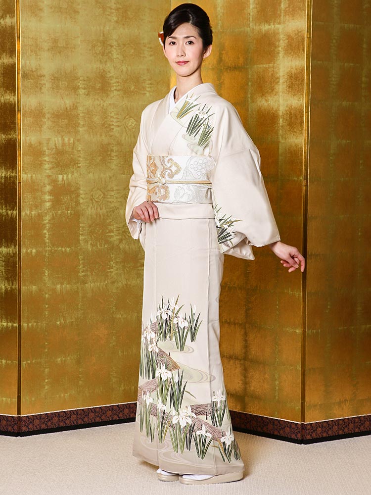 【レンタル】 訪問着 レンタル h-49【七五三 卒業式 入学式 結婚式 披露宴 参列】｜着物レンタル美装館