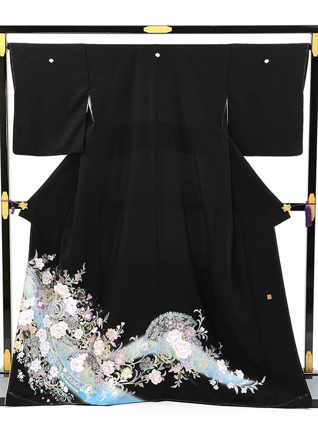 【レンタル】 黒留袖レンタル 着物レンタル 留袖　桂由美 　「チャペルの鐘」 MLサイズ yumi-katsura_10 フルセット 黒留袖 レンタル 結婚式 披露宴 レンタル 母親 親族 列席者 おすすめ 貸衣装 正絹 姉妹 叔母 伯母 50代 18,130円