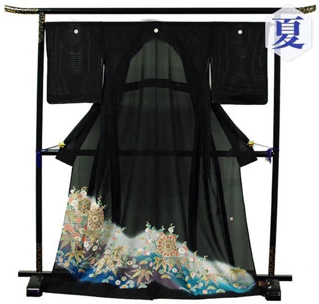 【レンタル】 黒留袖レンタル 着物レンタル 留袖 絽 フルセット 黒留袖 レンタル 結婚式 披露宴 レンタル 母親 親族 列席者 おすすめ 貸衣装 正絹 姉妹 叔母 伯母 夏 盛夏 7月 8月 【品番:RT-4】 50代|着物レンタル美装館