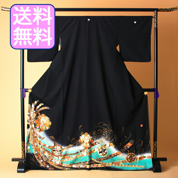 【レンタル】 黒留袖レンタル 着物レンタル 留袖　kansai-7 フルセット 黒留袖 レンタル 結婚式 披露宴 レンタル 母親 親族 列席者 おすすめ 貸衣装 正絹 姉妹 叔母 伯母 50代｜着物レンタル美装館