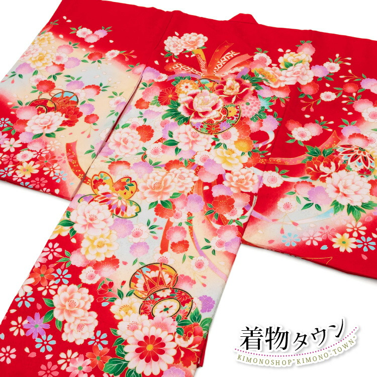 初着 女児 赤 花 鼓 正絹 産着 初着 女の子 着物 お宮参り 一つ身 購入 送料無料 販売 掛け着 祝着 大人気新品 Www Maisbeiras Com