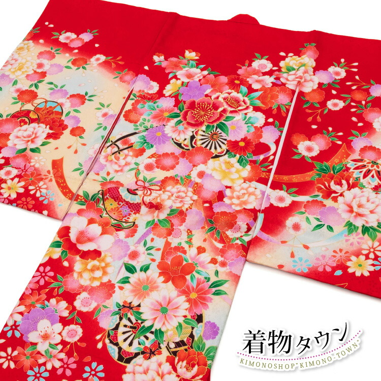 初着 正規販売店 産着 初着 女の子 着物 お宮参り 正絹 購入 販売 のしめ 一つ身 掛け着 祝着 女児 赤 鼓 花車 Curiosidadesgastronomicas Com
