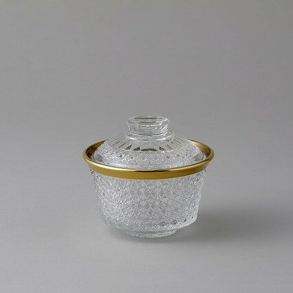 菊籠目蓋物 金付き どんぶり ふた お椀 ガラス 和食器 お吸い物 お茶碗 おせち 和食 レストラン 割烹 旅館 高級 刺身 漬物 煮物 前菜 デザート 蓋 ガラス おしゃれ 透明 日本製 高品質 カウンター ミシュラン 三ツ星 寿司屋 デザート 盛り付け　カフェ 人気 インスタ映え