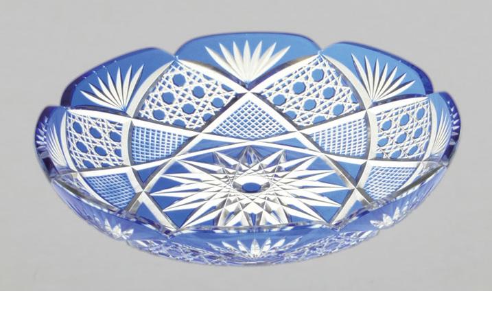 人気特価 日本製 薩摩切子 皿 ルリ さつま切子 廃盤品 4078 Jukeboxdiner Com