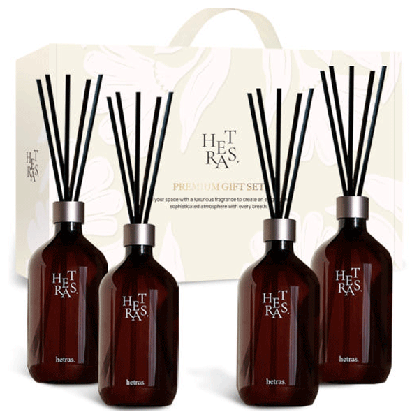 【楽天市場】hetras ヘトラス プレミアム ディフューザー ギフトセット 2000ml(500ml×4個入り) 大容量 全3種 芳香剤 ...