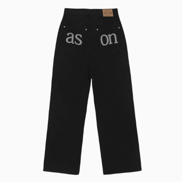 韓国直輸入 ASON SMOG WIDE PANTS スモッグ ワイドパンツ BLACK / GRAY 韓国 韓国雑貨 ブラック グレー かわいい パンツ 韓国ファッション