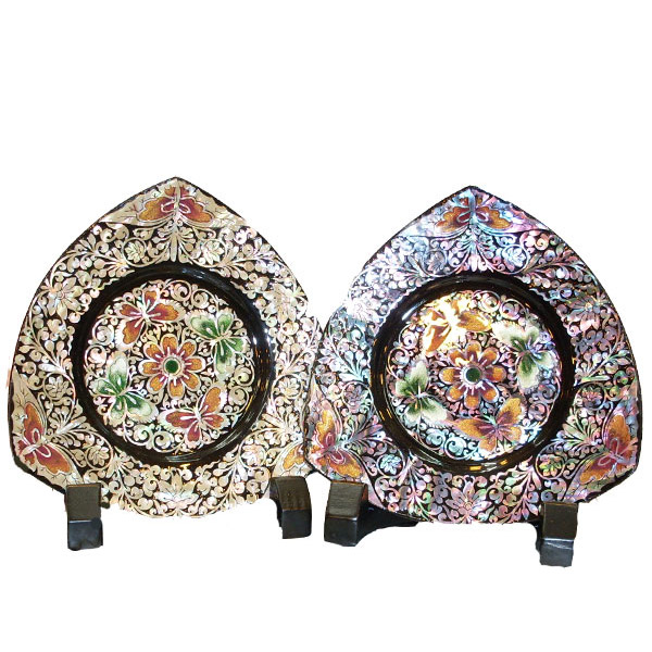 楽天市場】韓国螺鈿茶托(蝶の舞い)4枚セット□coaster-5-s【ギフト