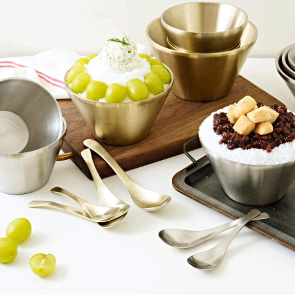 高級 韓国食器 蓋付き飯椀 汁椀 2人分セット 真鍮製 重要