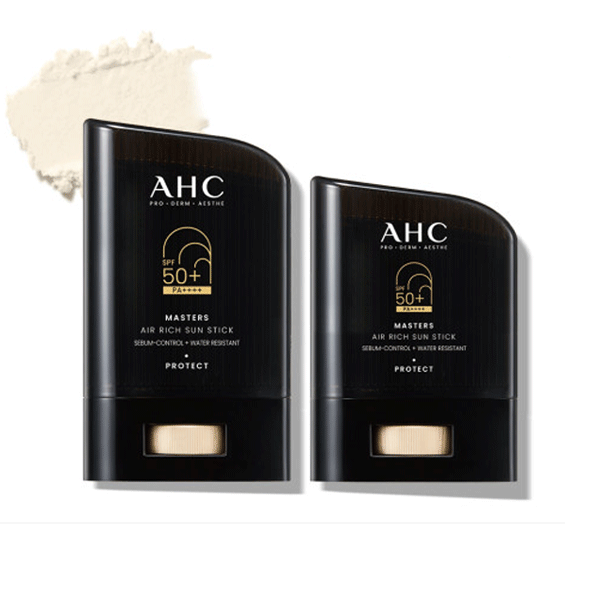 AHC マスターズ エアリーチ サンスティック 14g 22g SPF50+PA++++ 日焼け止め スティック UVスティック 韓国コスメ MASTERS AIR RITH SUN STICK