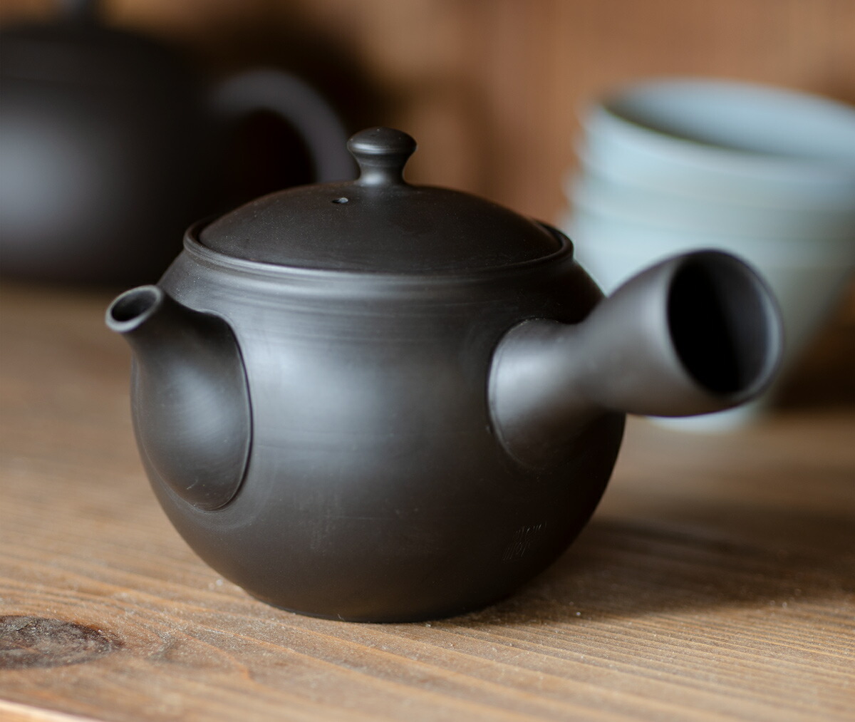 急須 おしゃれ 日本製 常滑焼 光松作 黒急須 150cc ブラック 深蒸し茶 帯網 Christine Coppin Com