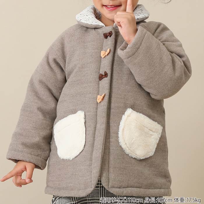 Biquette(ビケット)コート(80〜130cm)女の子冬物80cm90cm95cm100cm110cm120cm130cmキムラタンの子供服