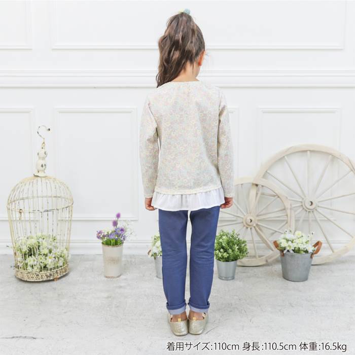Biquette(ビケット)長袖Tシャツ(80〜130cm)女の子春物80cm90cm95cm100cm110cm120cm130cmキムラタンの子供服