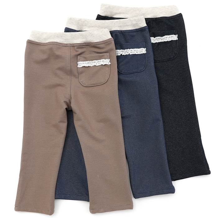 Biquette(ビケット)ロングパンツ(80〜130cm)女の子春物80cm90cm95cm100cm110cm120cm130cmキムラタンの子供服