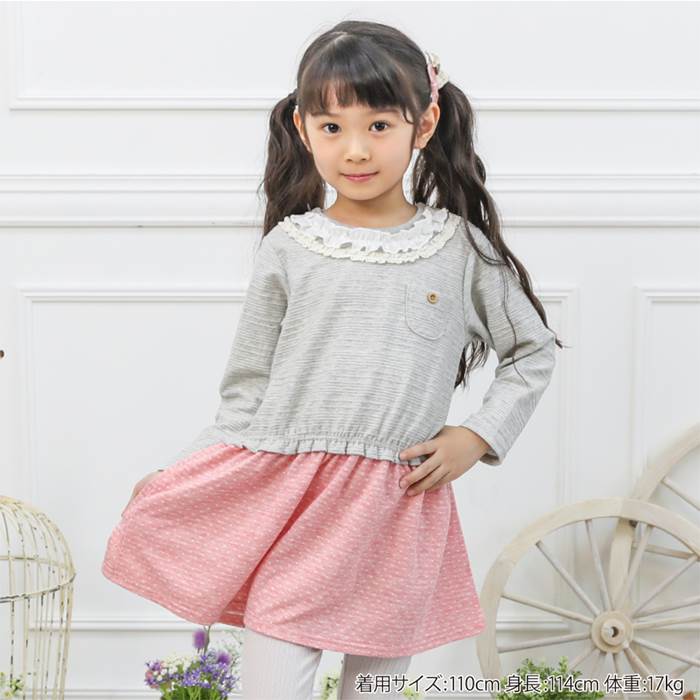 Biquette(ビケット)ワンピース(80〜130cm)女の子春物80cm90cm95cm100cm110cm120cm130cmキムラタンの子供服