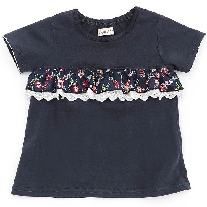 Biquette(ビケット)半袖Tシャツ(80〜130cm)女の子初夏物80cm90cm95cm100cm110cm120cm130cmキムラタン子供服あす楽