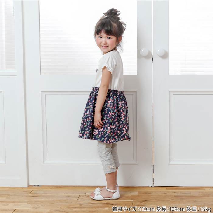 Biquette(ビケット)7分丈スパッツ(80〜130cm)女の子初夏物80cm90cm95cm100cm110cm120cm130cmキムラタン子供服あす楽