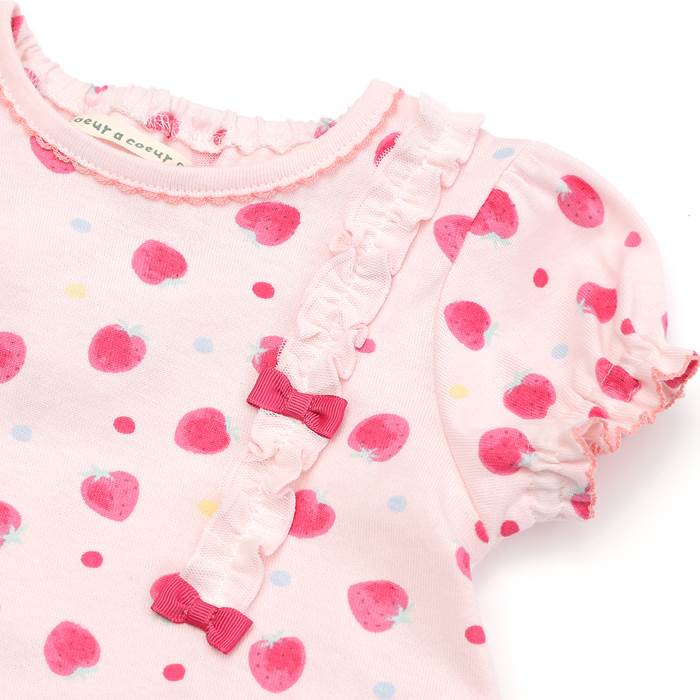 coeuracoeur(クーラクール)半袖Tシャツ(70〜100cm)女の子初夏物70cm80cm90cm95cm100cmキムラタンの子供服