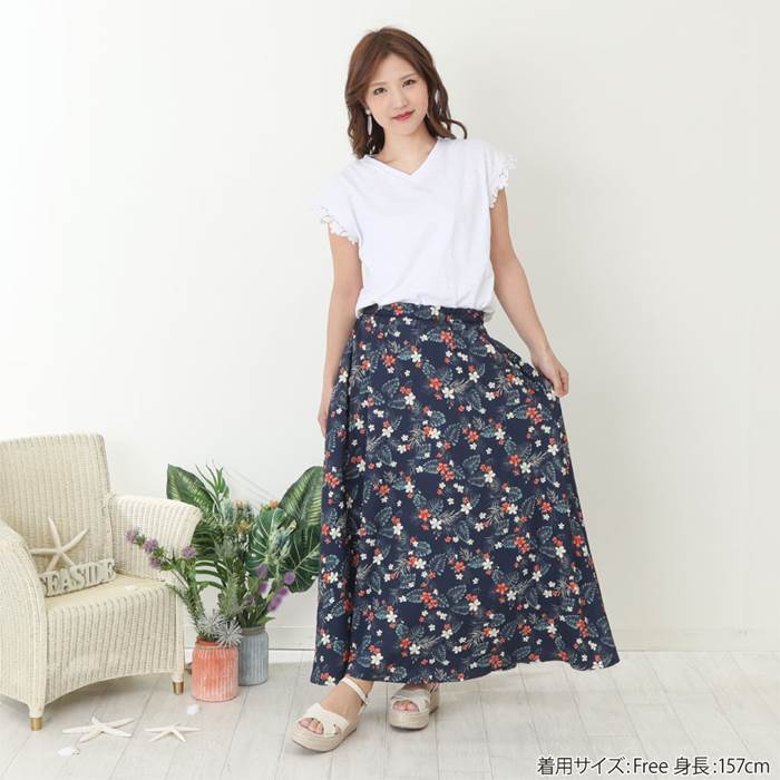 【ママ】dolcina(ドルチーナ)リゾート柄スカート(フリ−)女の子夏物キムラタン子供服あす楽