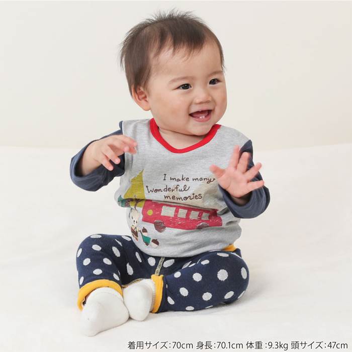 Piccolo(ピッコロ)ニットモンキーパンツ(70〜80cm)男の子秋物キムラタン子供服あす楽