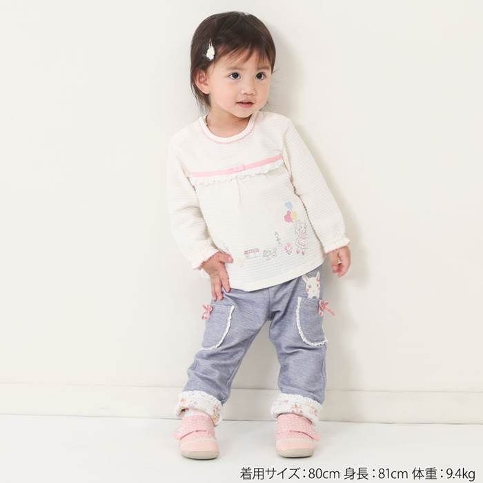 coeuracoeur(クーラクール)長袖Tシャツ(70〜100cm)女の子秋物70cm80cm90cm95cm100cmキムラタン子供服あす楽