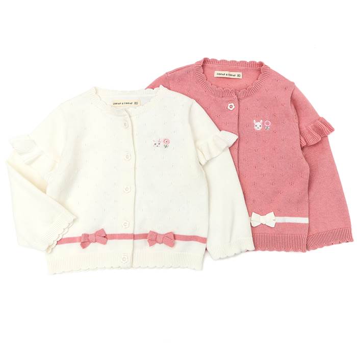 coeuracoeur(クーラクール)カーディガン(70〜100cm)女の子秋物70cm80cm90cm95cm100cmキムラタン子供服あす楽