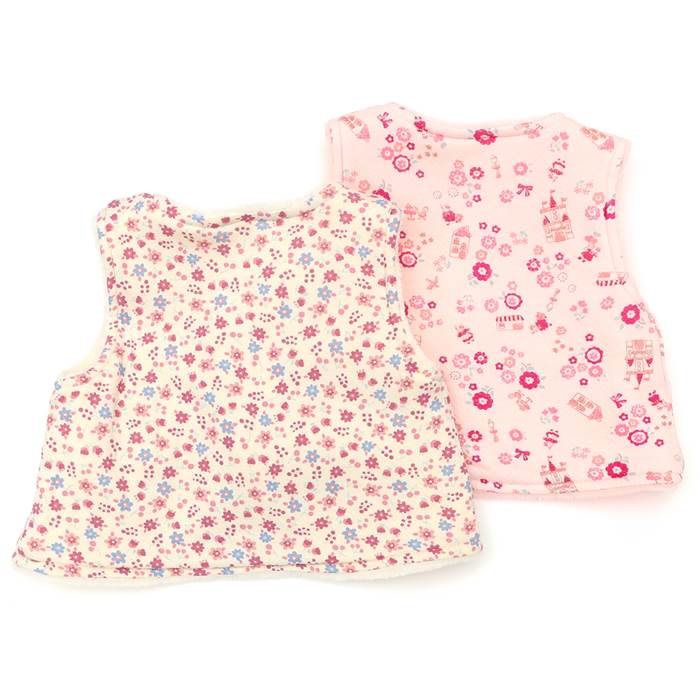 coeuracoeur(クーラクール)リバーシブルベスト(50〜80cm)女の子秋物キムラタン子供服あす楽
