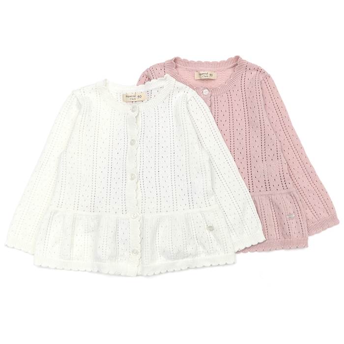 子供服 Biquette Club ビケットクラブ カーディガン 80～130cm 女の子 80cm 90cm 95cm 100cm 綿100% キムラタン  120cm 最安価格 110cm 130cm