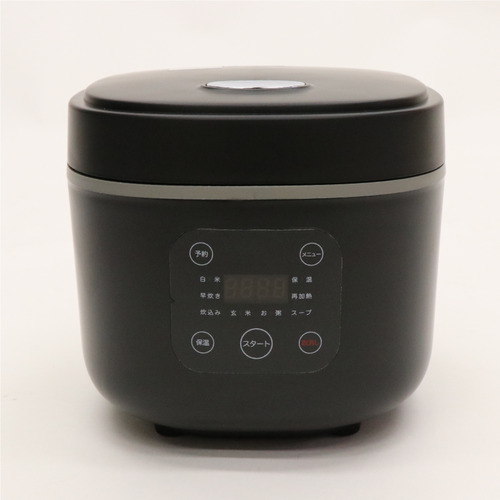 ヒロ・コーポレーション HK-CRC03BK コンパクトライスクッカー　 ３合炊き ブラック