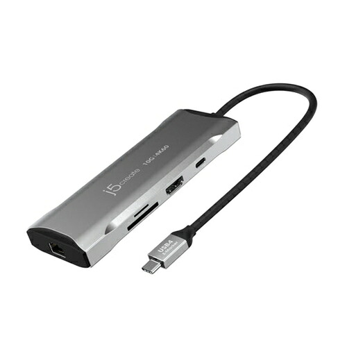 j5create JCD393 USB3.2 USB-C 9in1マルチアダプター スペースグレー|KIMURAYA NET TASTE