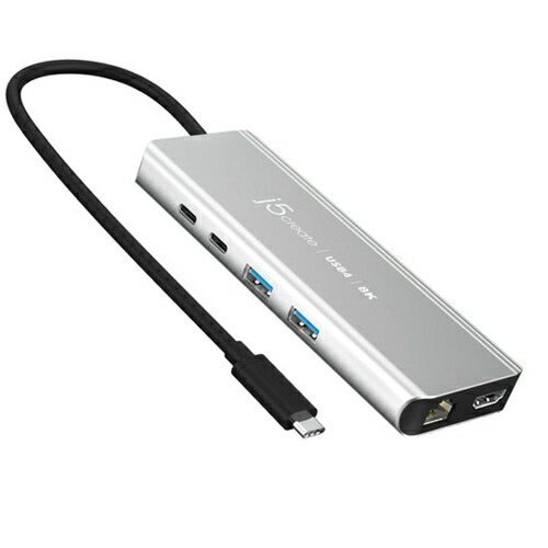 j5create JCD403 USB4 8K 2.5G LAN 6in1マルチハブ スペースグレー|KIMURAYA NET TASTE