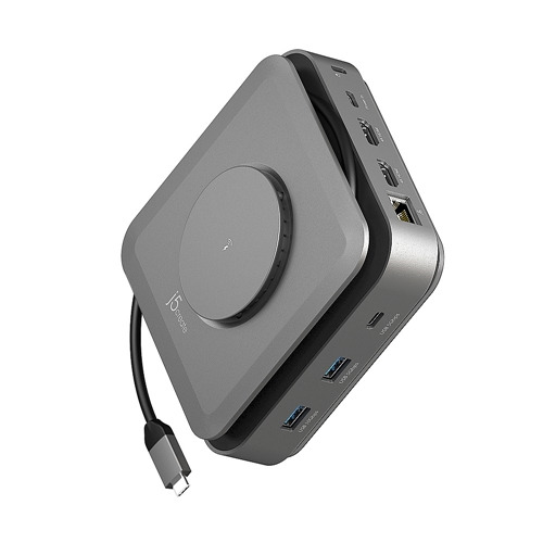 j5create JCD3199 15W磁力ワイヤレス充電パッド搭載デュアルHDMIドッキングステーション|KIMURAYA NET TASTE
