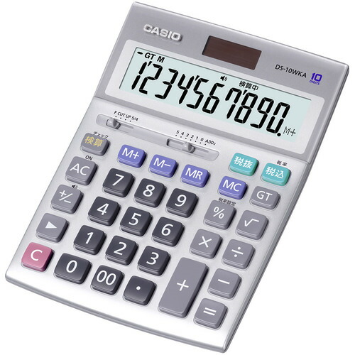 カシオ計算機 DS10WKAN 本格実務電卓(デスクタイプ)
