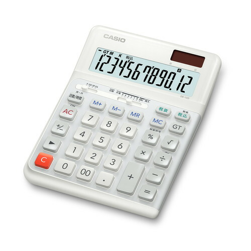 カシオ(CASIO) DE12DWEN 人間工学電卓 12桁デスク ホワイト|KIMURAYA NET TASTE
