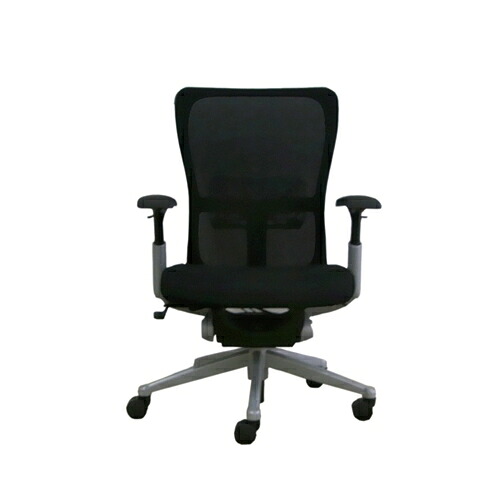 大塚家具 デスクチェア 「ゾディチェア XZT-411」 シルバー ヘッドレスト無し