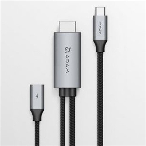 ADAM Elements ACBADH180MGY USB Type-C PD充電付HDMIアダプター