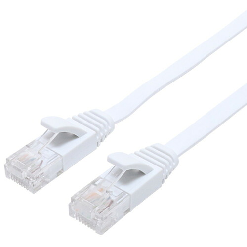 ミヨシ C6A-F30WH 極うすLANケーブル 30m ホワイト C6AF30WH