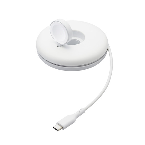 エレコム MPA-AWSTCQWH Apple Watch磁気充電ケーブル(高速充電スタンドタイプ) ホワイト MPAAWSTCQWH