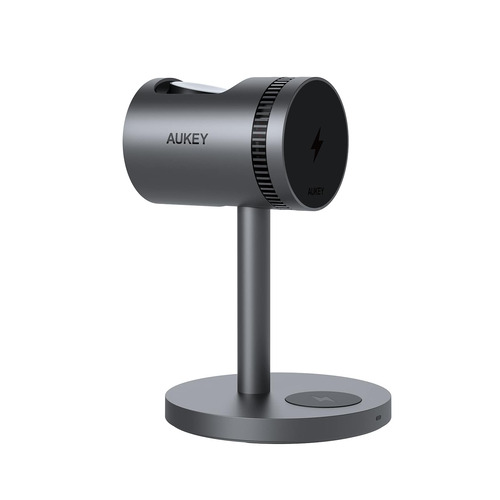 AUKEY LC-MC311A-GY 冷却機能搭載 3in1ワイヤレス充電器 15W MagSafe対応 グレー｜KIMURAYA NET TASTE