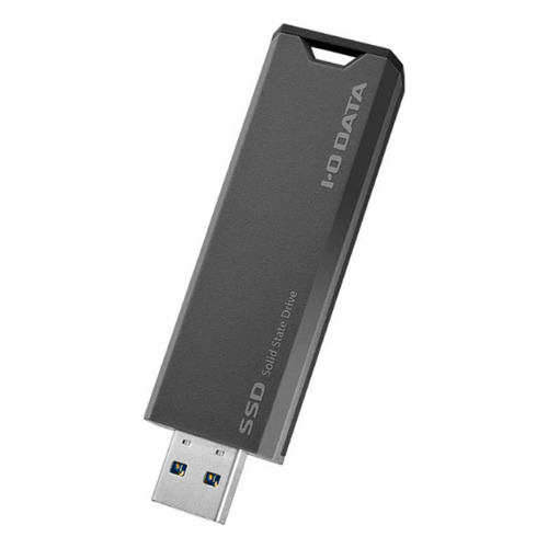 IOデータ データ移行アプリ内蔵USB10Gbps対応スティックSSD 1TB グレー×ブラック SSPS-US1GR／S