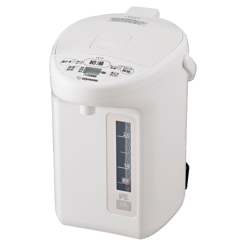 象印マホービン CV-TF30-WA VE電気まほうびん 優湯生 蒸気セーブ機能搭載 3.0L ホワイト