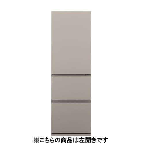 パナソニック 冷蔵庫 365L 左開き 3ドア 幅60cm うす型 大容量野菜室 NR-C37ES2L-C ベージュ系